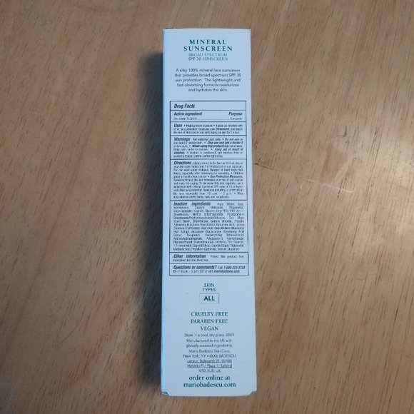 Mario Badescu Skin Care Mineral Sunscreen Broad Spectrum SPF 30 All Skin Types - Picture 4 of 7